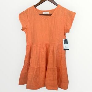 Rip Curl Girls Premium Surf Dress Light Orange Cotton Bathing Suit Cover Up NWT